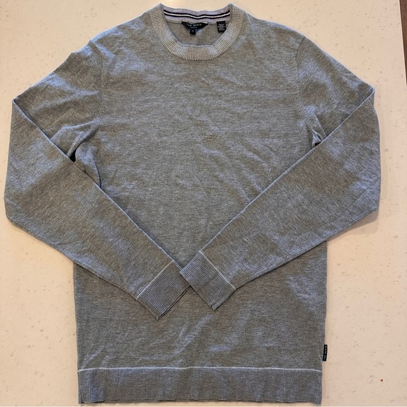 Ted Baker Sweaters - Ted Baker Heather Gray Pullover Sweater Size Small NWOT